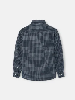 Camisa sport kids warm cuadro dark navy