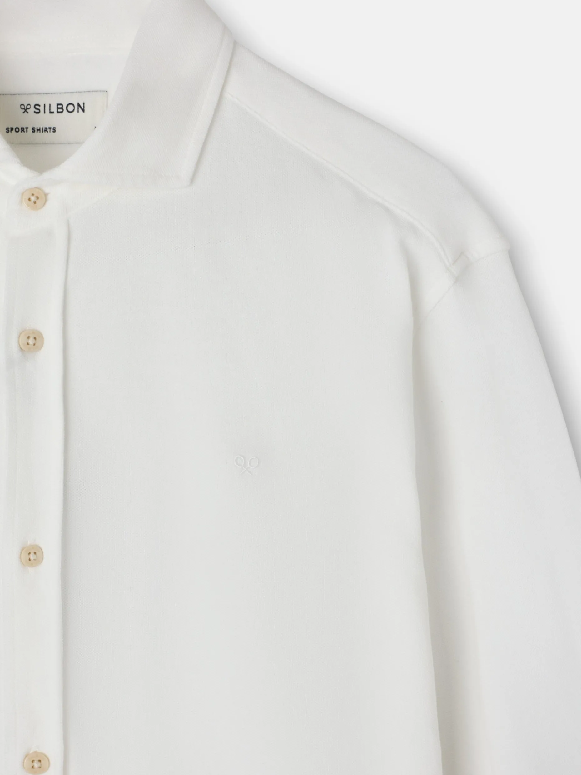 Camisa sport micropique comfort blanca