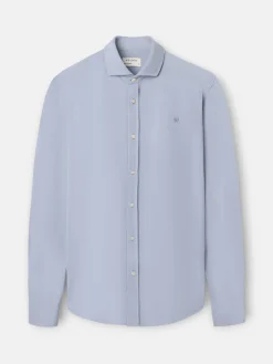 Camisa sport micropique comfort celeste