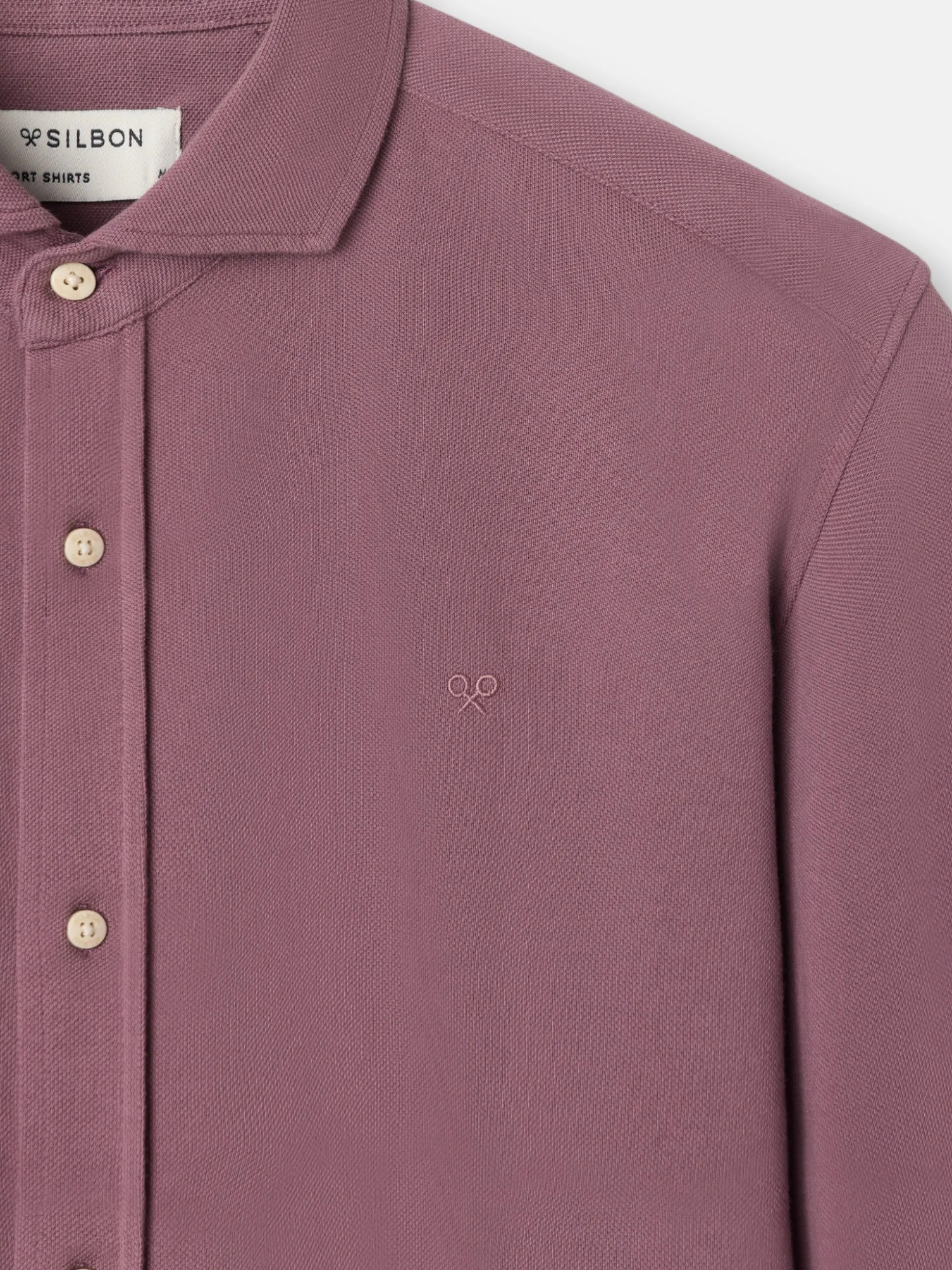 Camisa sport micropique comfort burdeos