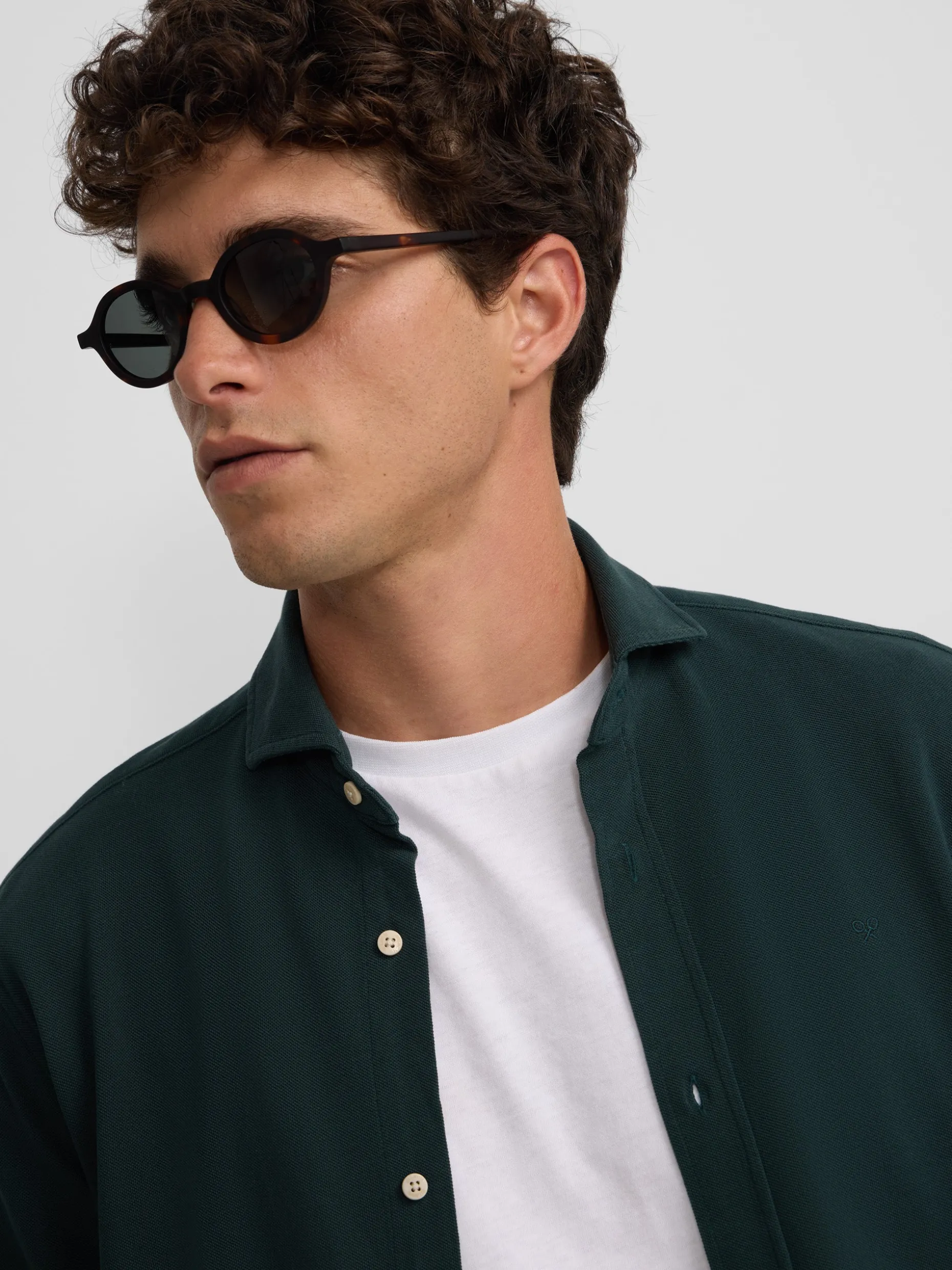 Camisa sport micropique comfort verde