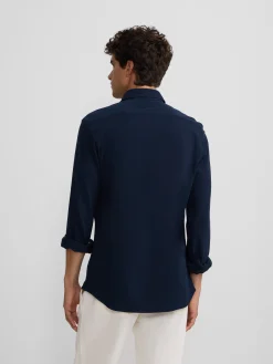 Camisa sport micropique comfort marino