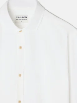 Camisa sport miniestructura blanca