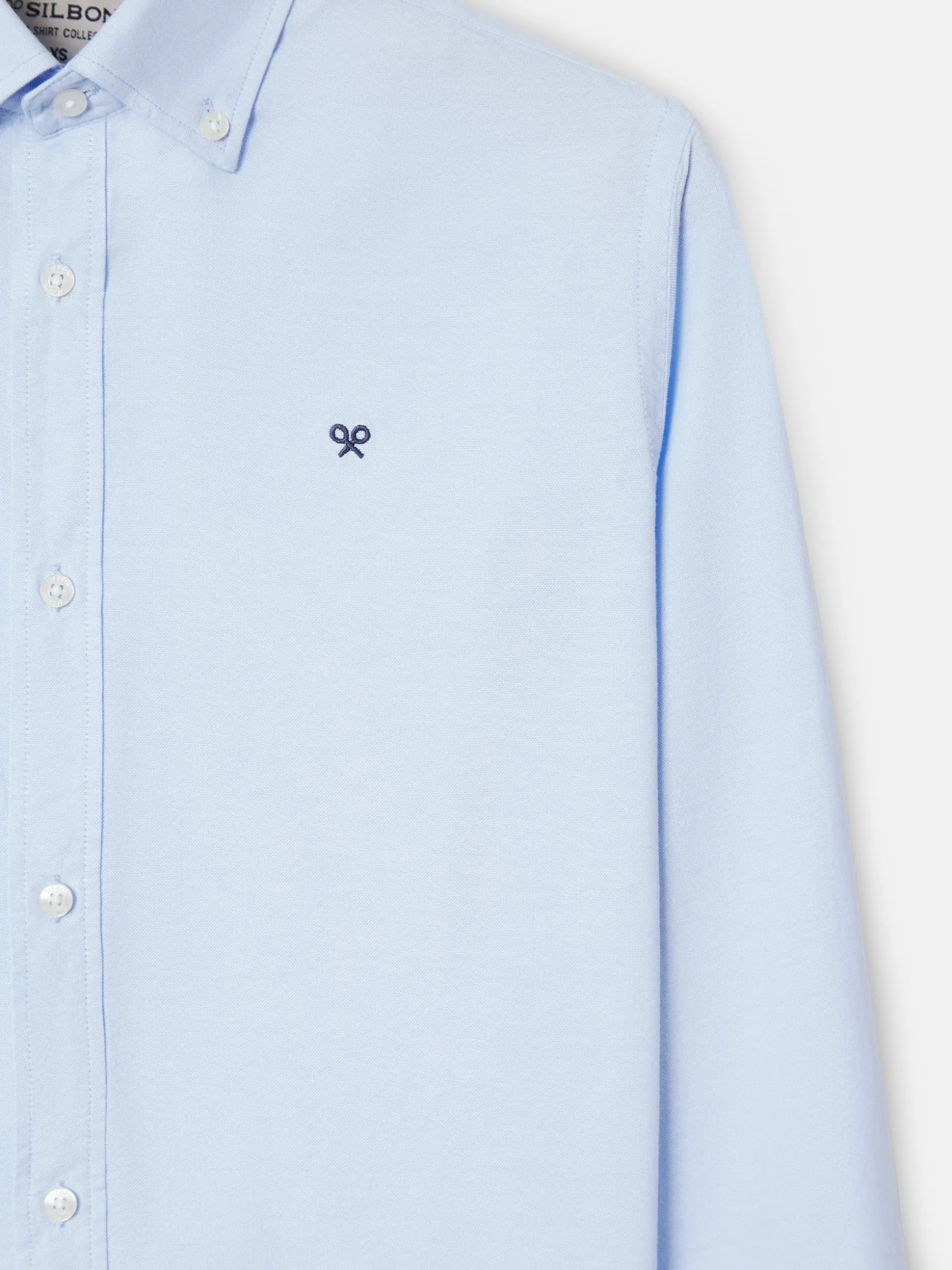 Camisa sport oxford celeste