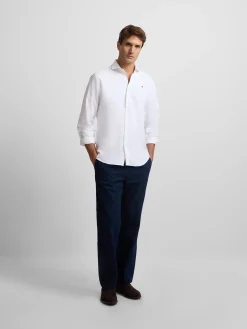Camisa sport oxford cutaway blanca