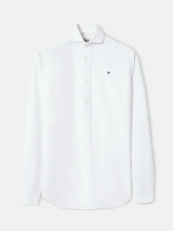 Camisa sport oxford cutaway blanca