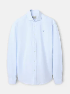 Camisa sport oxford cutaway raya celeste