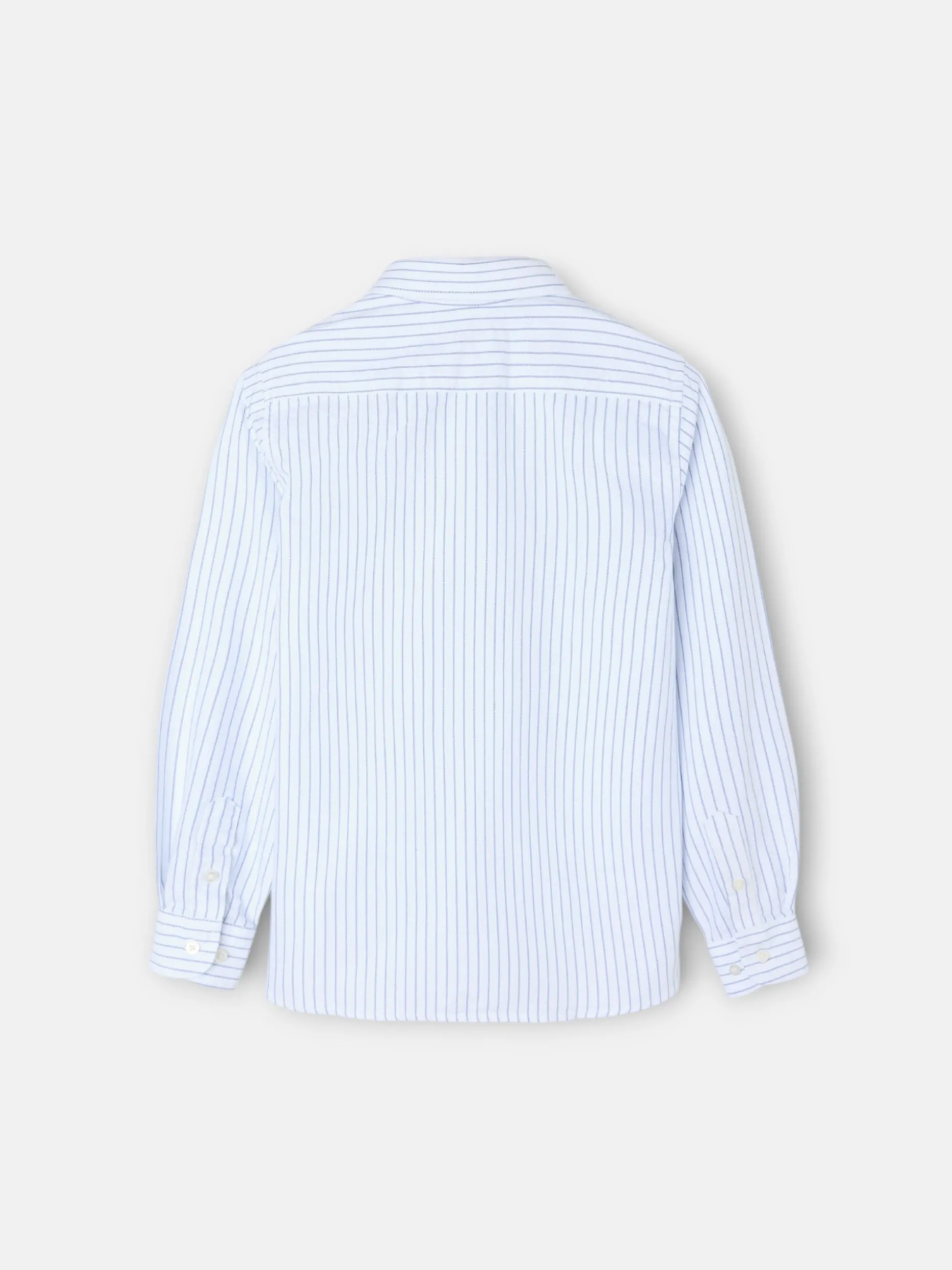 Camisa sport oxford kids blanca raya fina navy