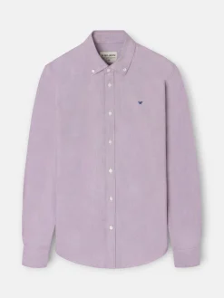 Camisa sport oxford raqueta burdeos