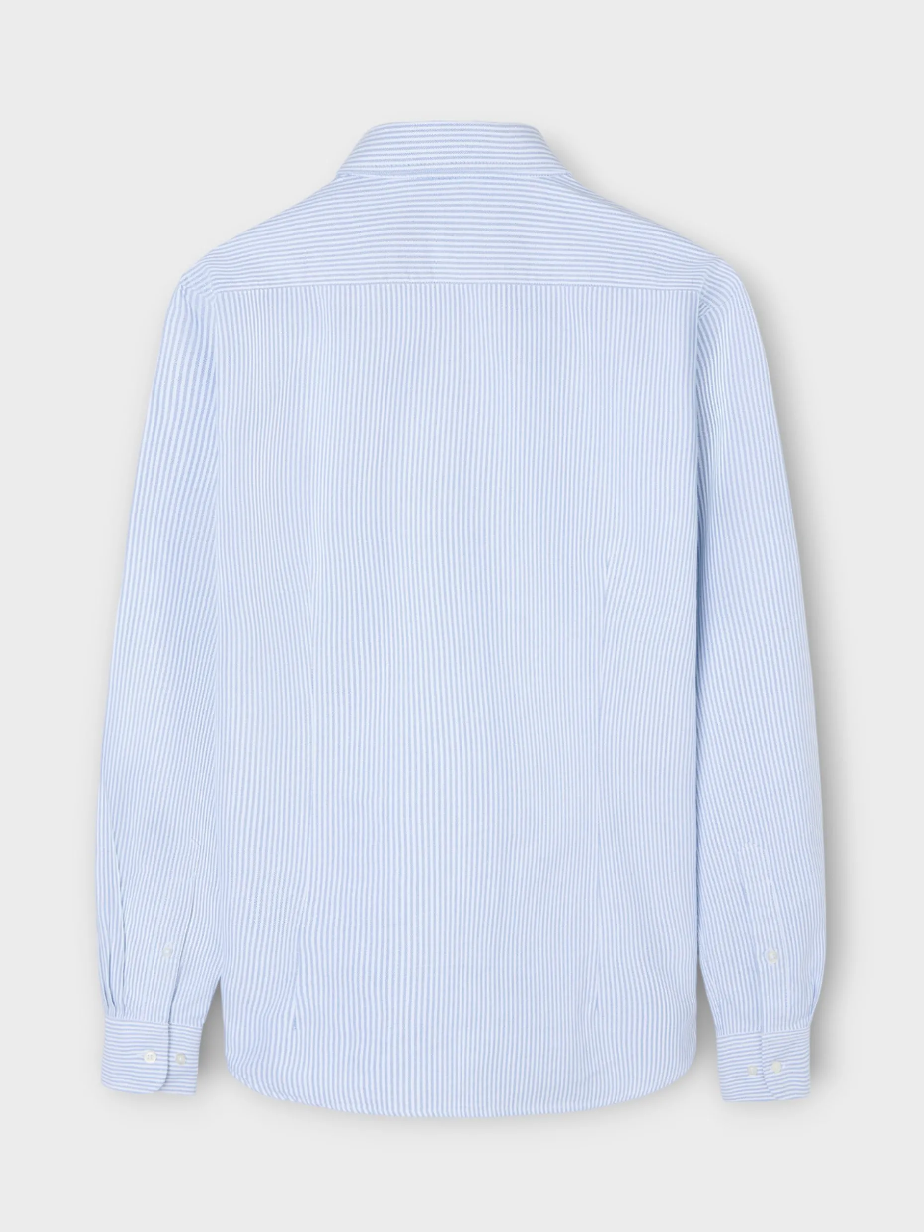 Camisa sport oxford raquetas rayas azul medio
