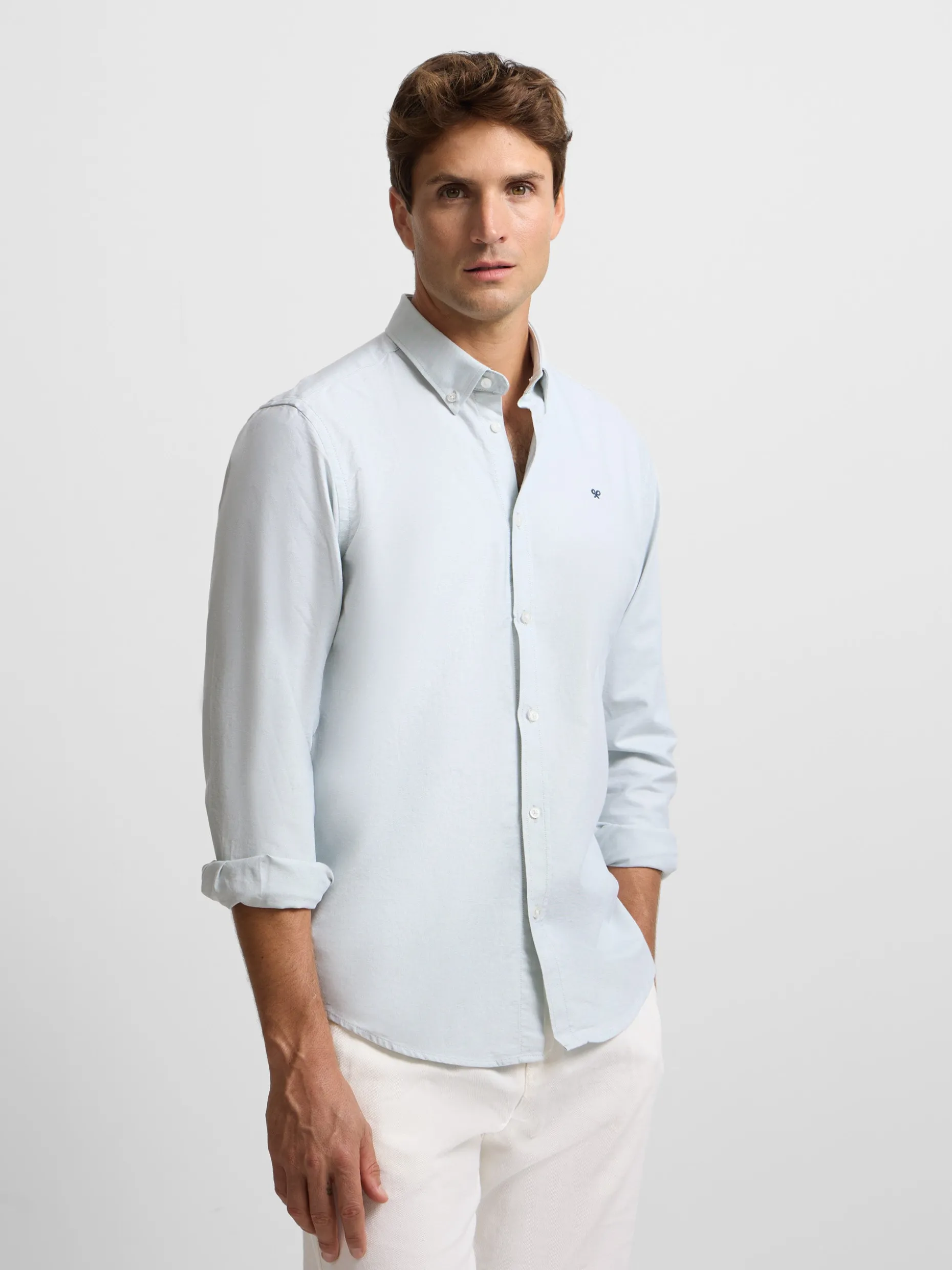 Camisa sport oxford raqueta verde