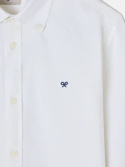 Camisa sport oxford rayas amarilla