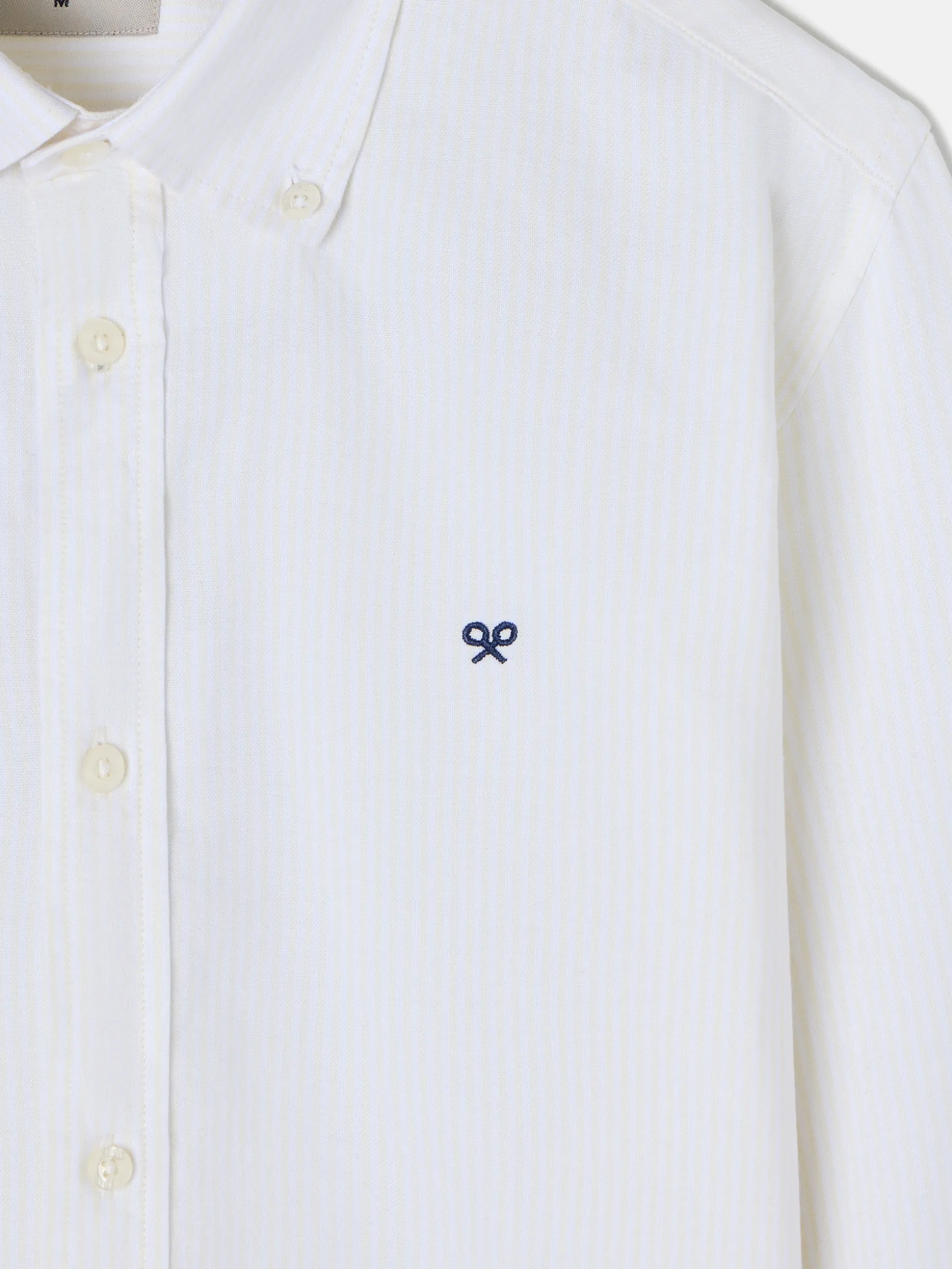 Camisa sport oxford rayas amarilla
