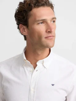 Camisa sport oxford rayas amarilla