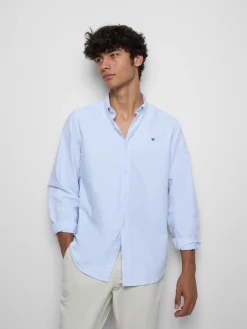 Camisa sport oxford regular fit raya celeste