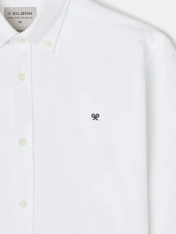 Camisa sport oxford regular fit blanca