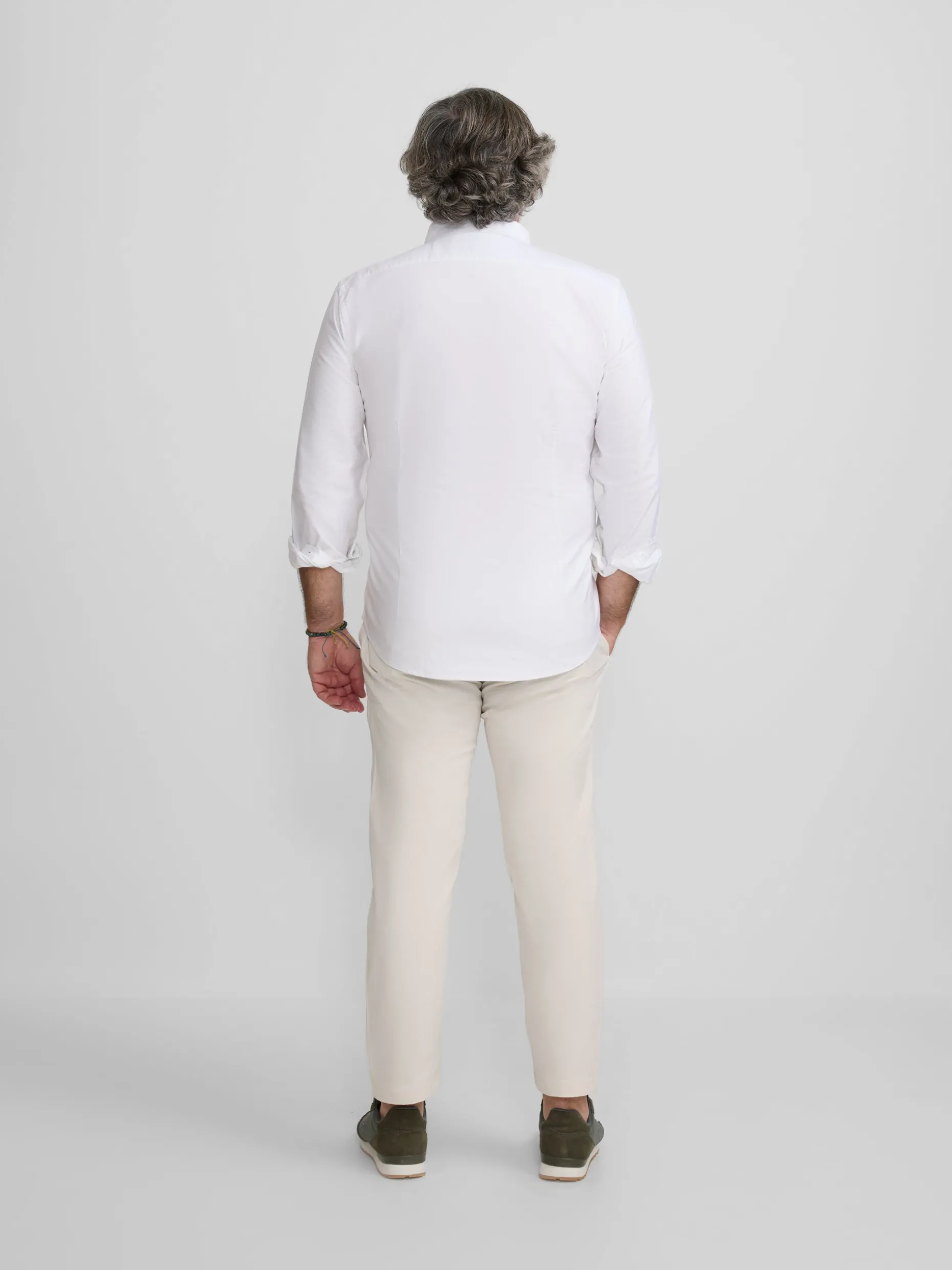 Camisa sport oxford regular fit blanca