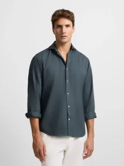 Camisa sport raqueta estructura navy