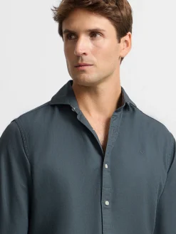 Camisa sport raqueta estructura navy