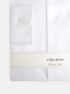 Camisa vestir blanca puño simple easy iron