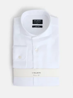 Camisa vestir easy iron puño simple blanca