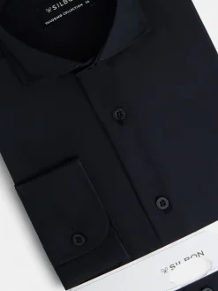 Camisa vestir lisa negra