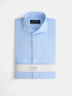 Camisa vestir rayas azules