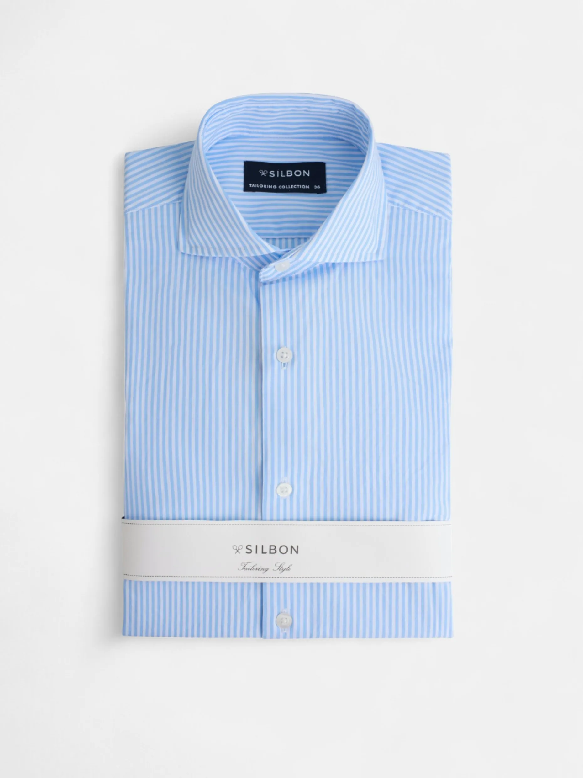 Camisa vestir rayas azules