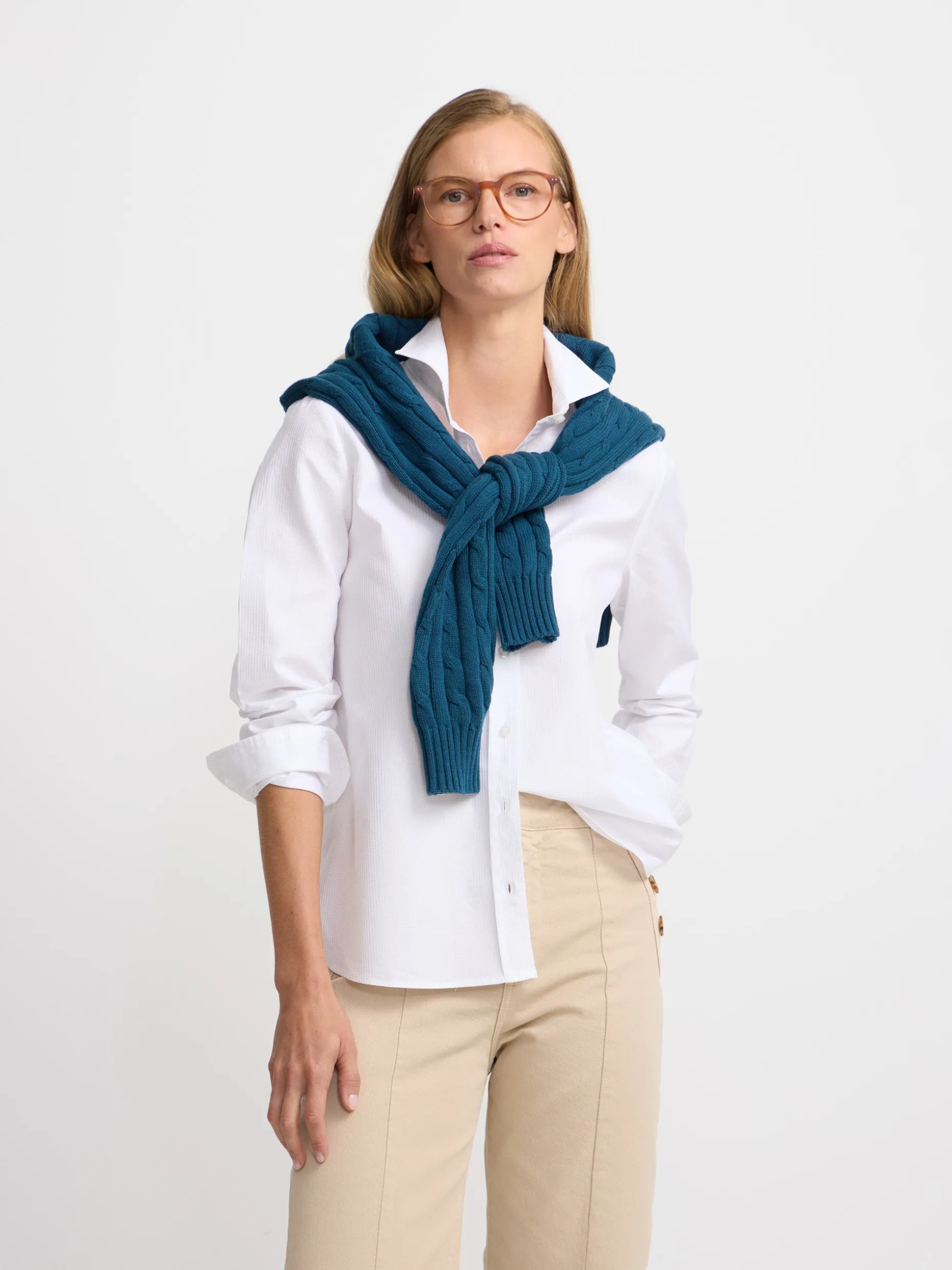 Camisa woman oxford blanco