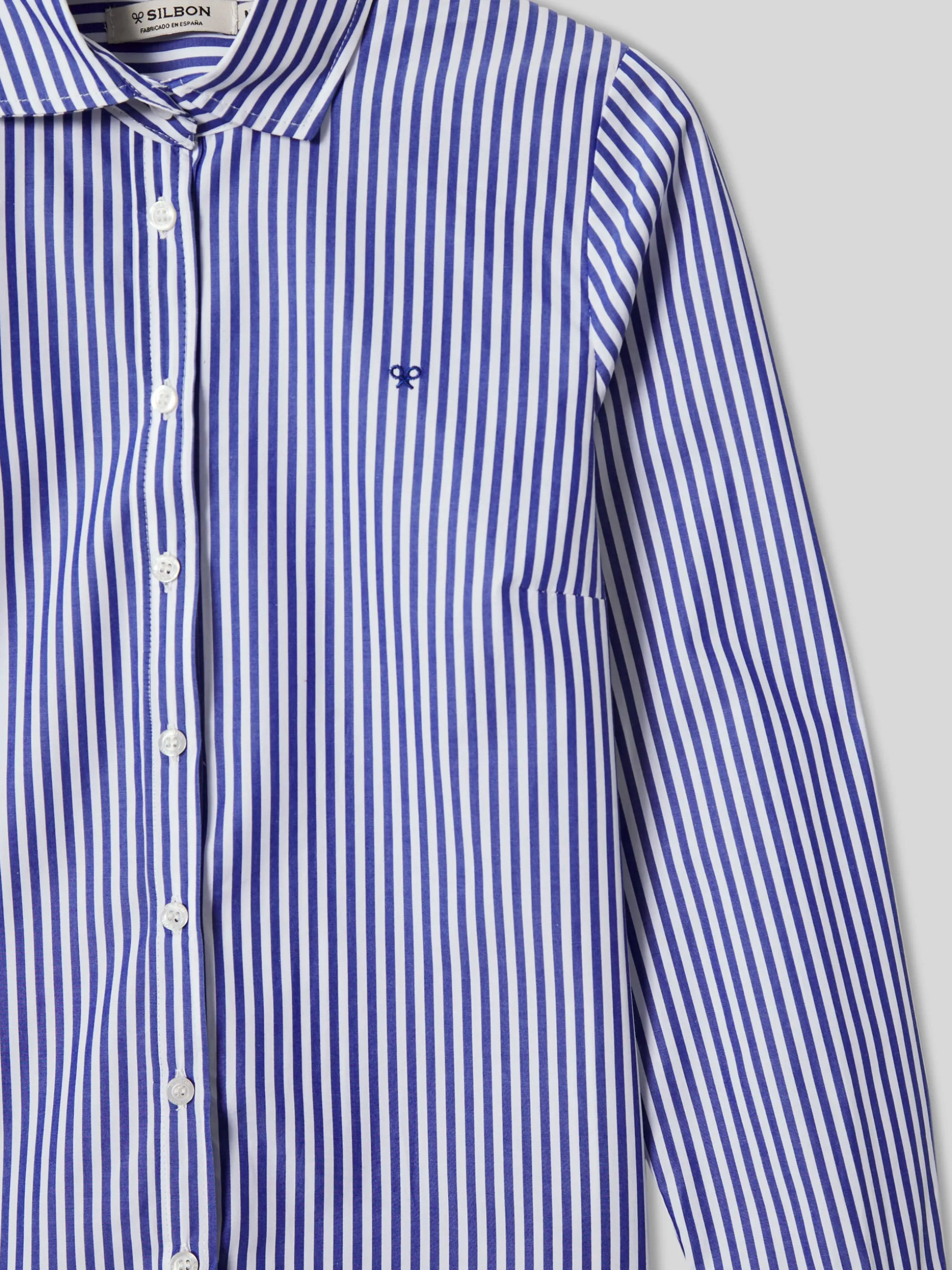 Camisa woman rayas azul y blanco