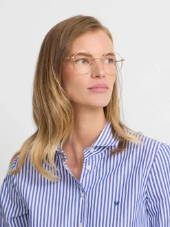 Camisa woman rayas azul y blanco