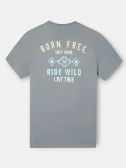 Camiseta born free gris