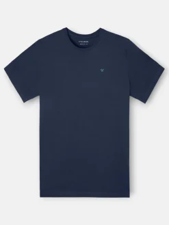 Camiseta circulo etnico multicolor azul marino