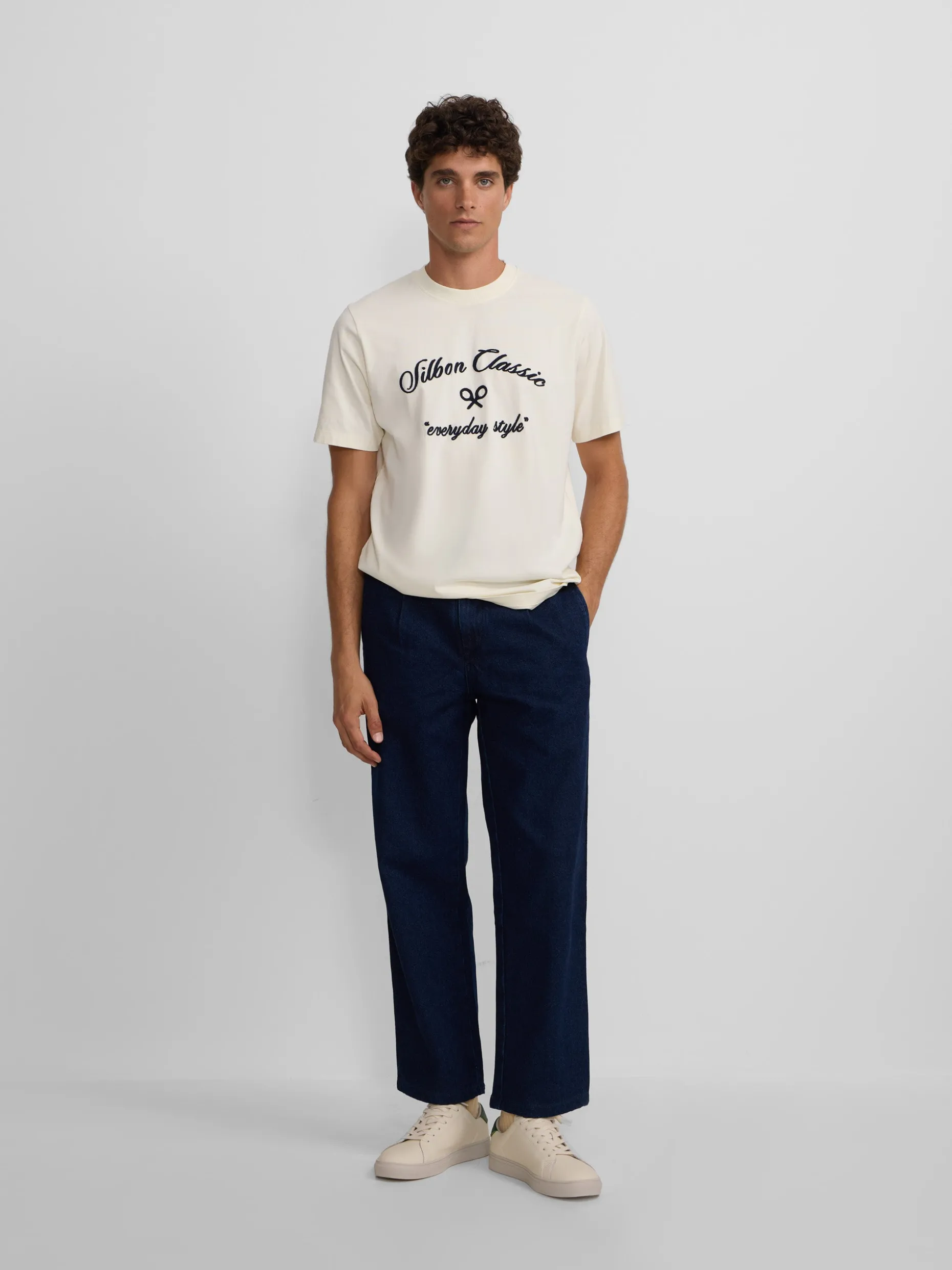 Camiseta everyday style crema