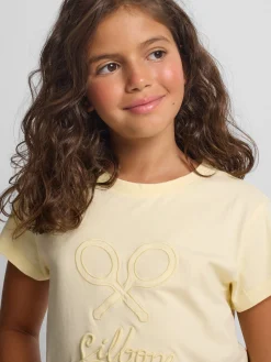 Camiseta girl clasica amarilla