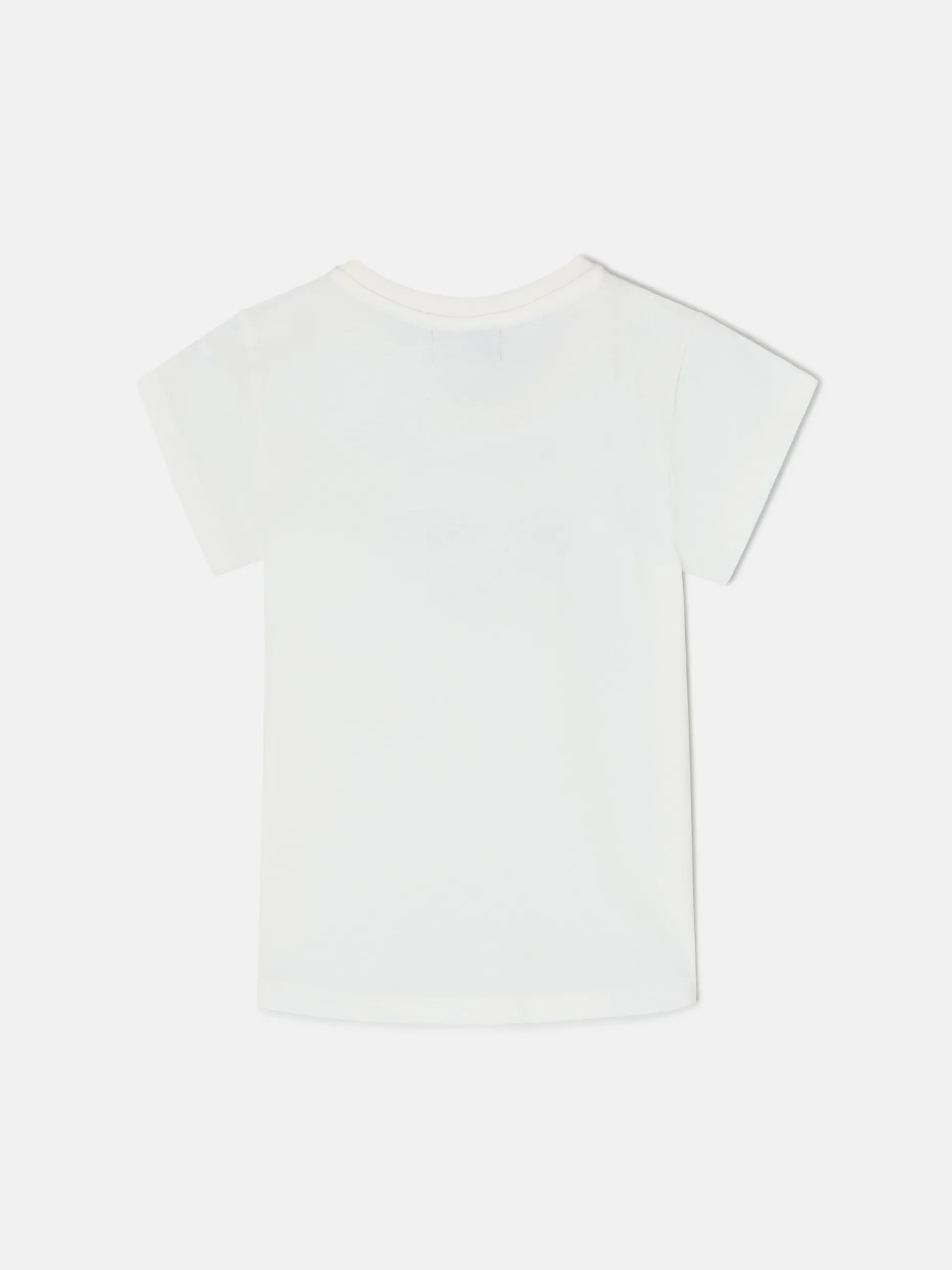 Camiseta girl letras silbon blanca