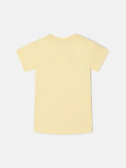 Camiseta girl silbon vibes amarilla