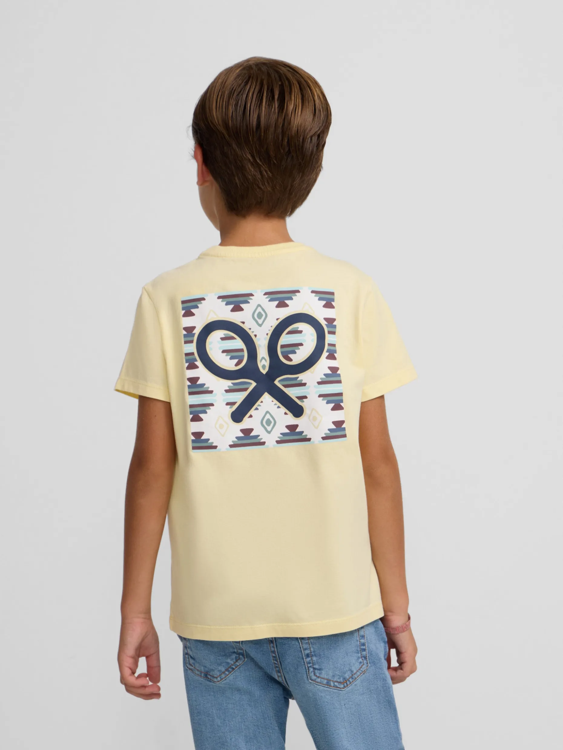 Camiseta kids etnica amarilla
