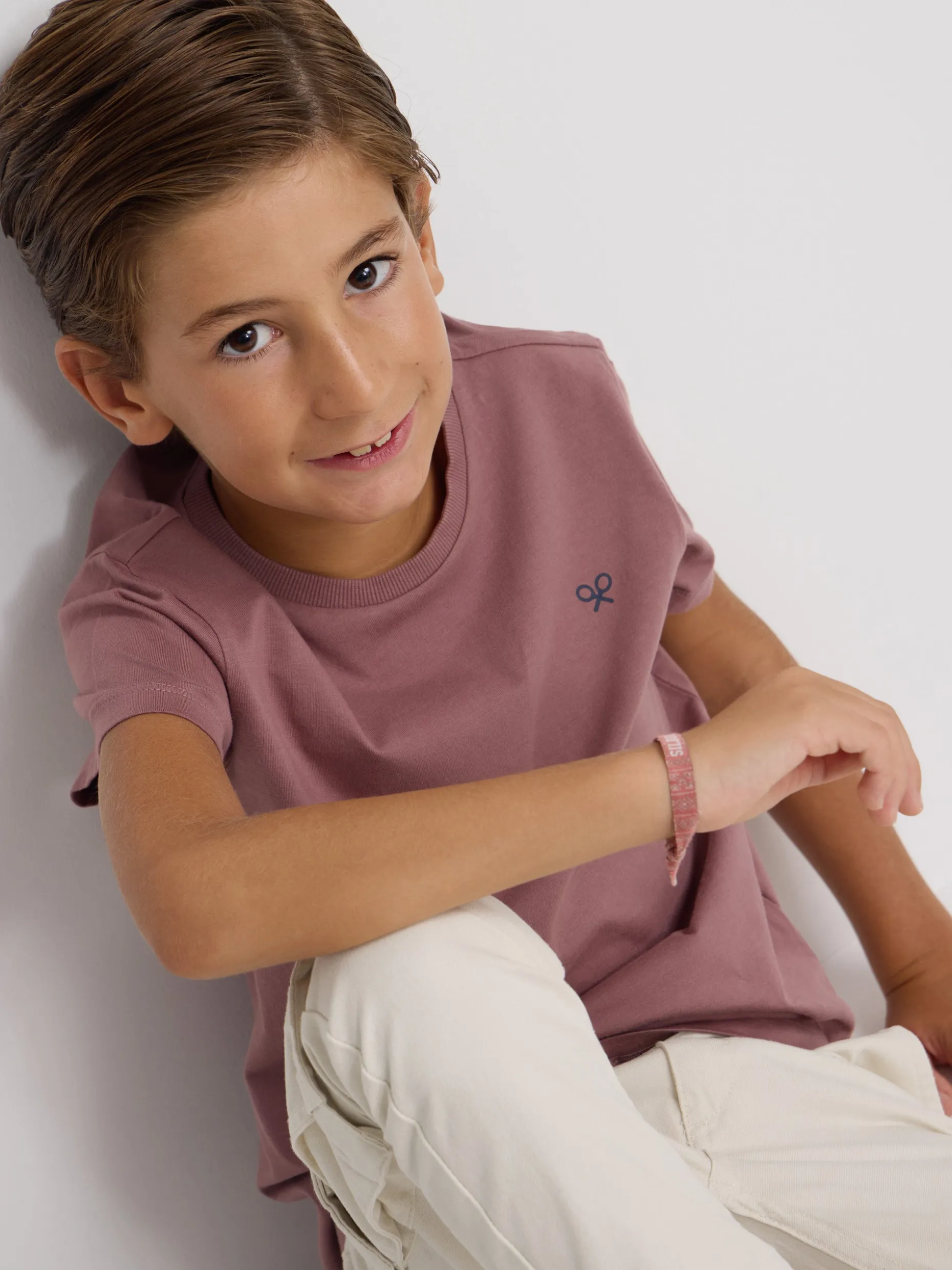 Camiseta kids etnica burdeos
