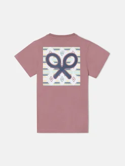 Camiseta kids etnica burdeos