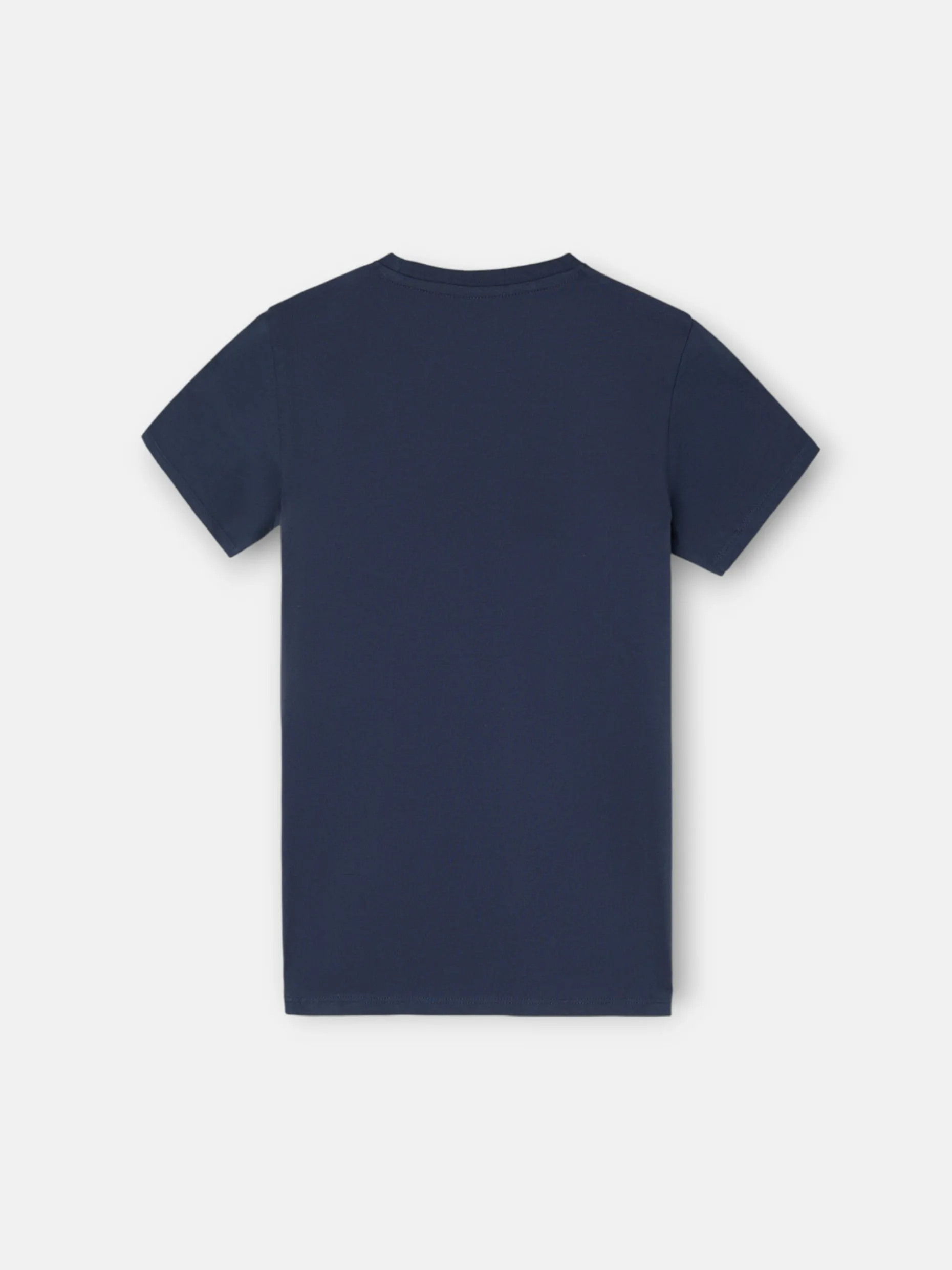 Camiseta kids letras multicolor azul marino