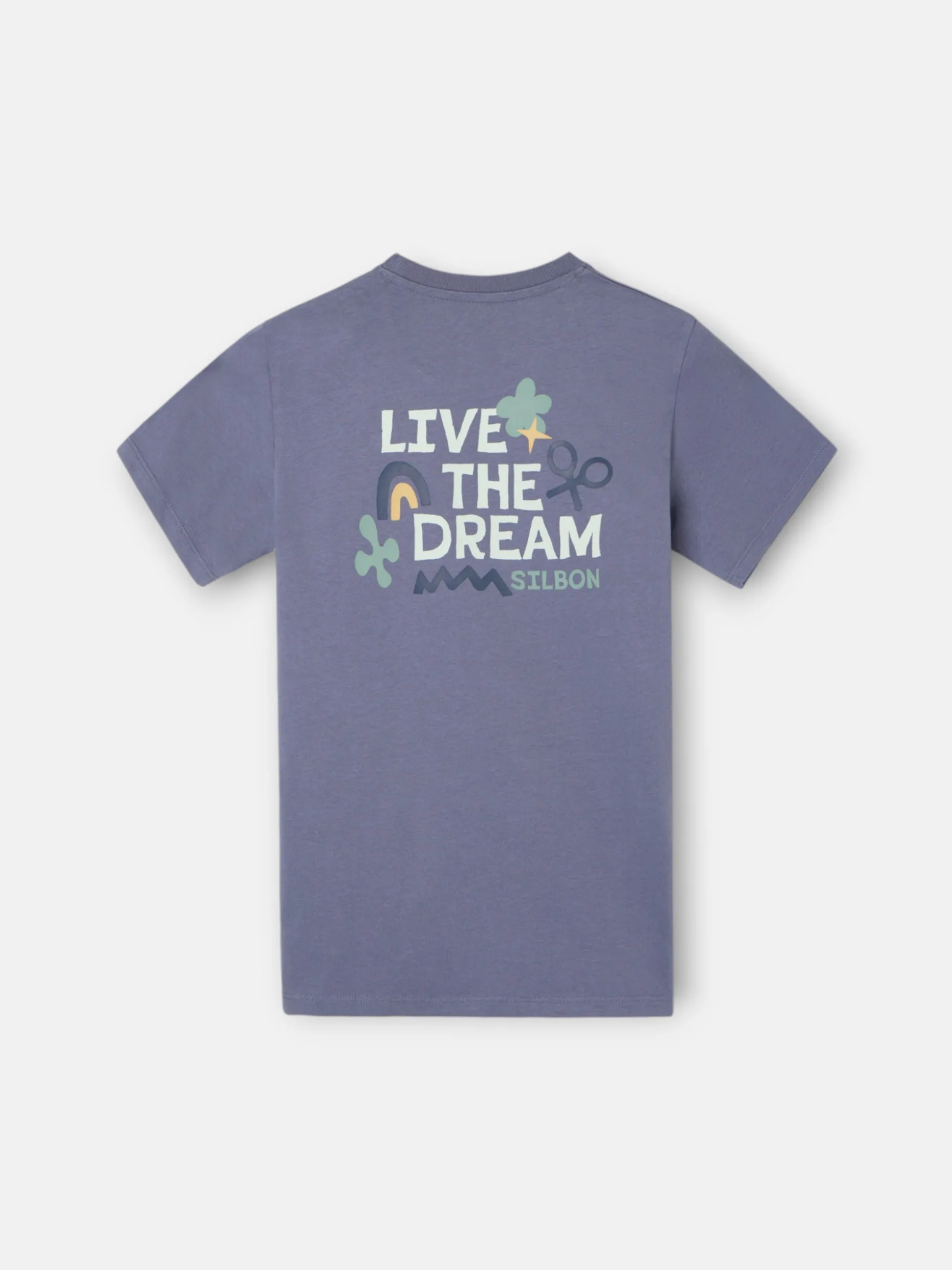 Camiseta kids live the dream azul