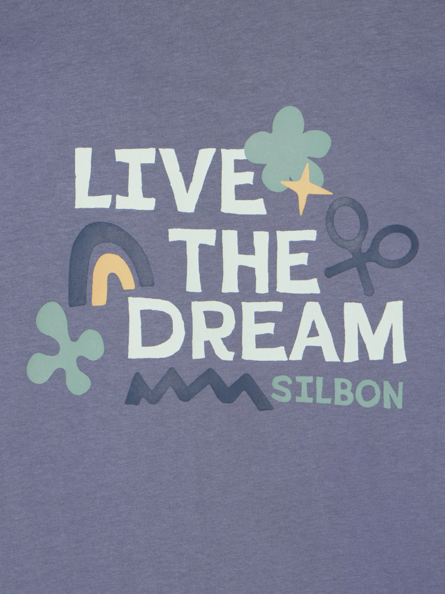 Camiseta kids live the dream azul