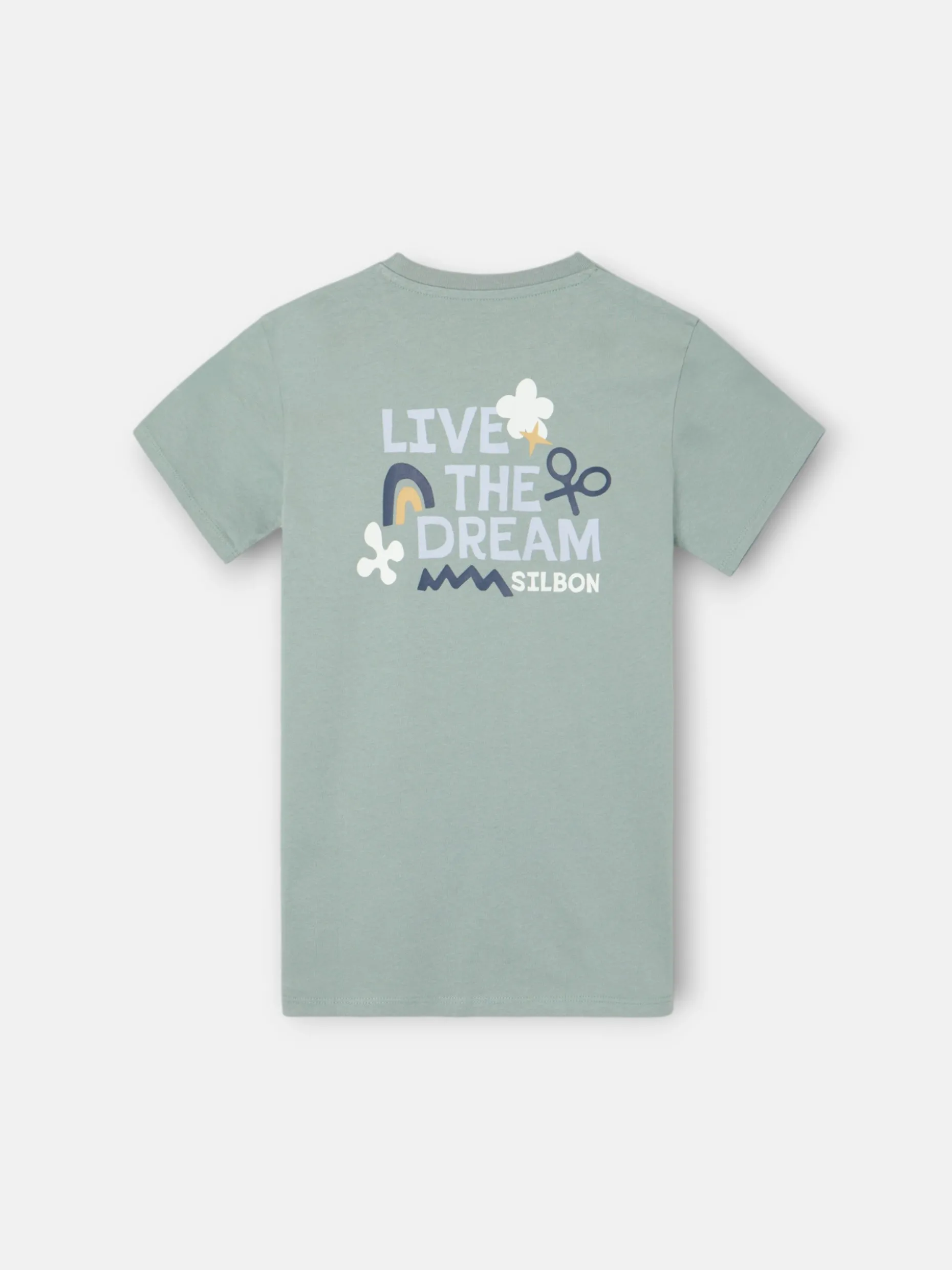 Camiseta kids live the dream verde