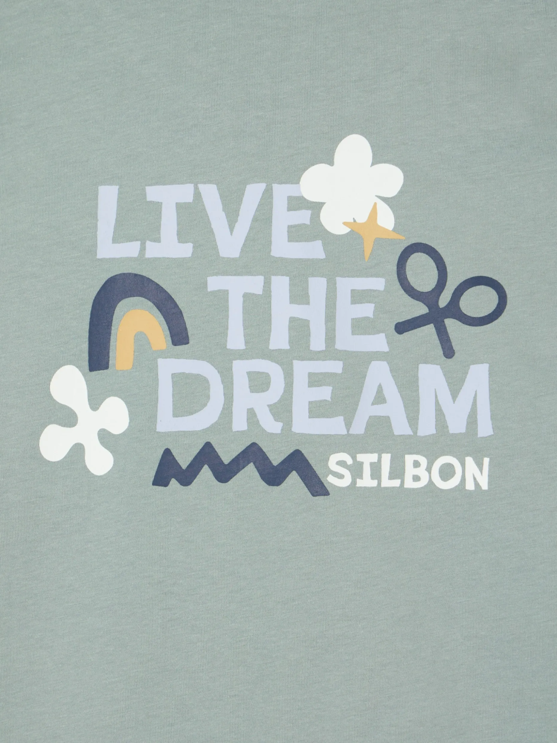 Camiseta kids live the dream verde
