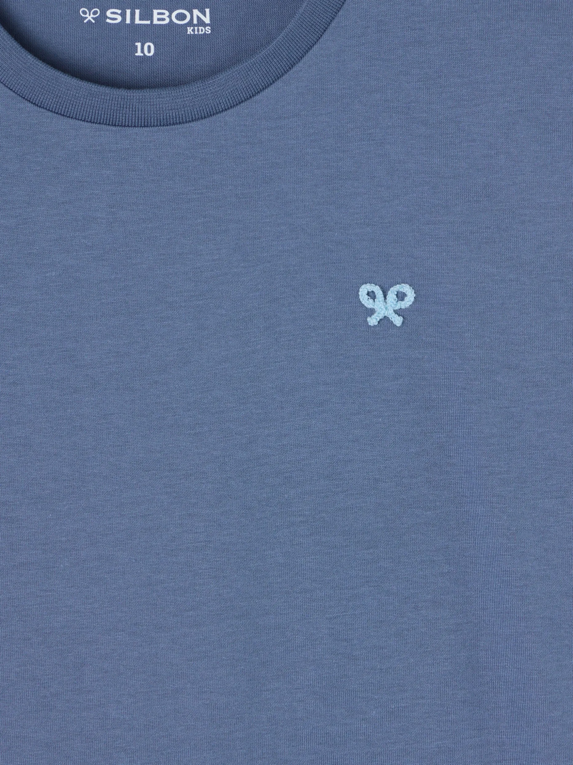 Camiseta kids mangas colores azul