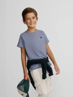 Camiseta kids minilogo azul