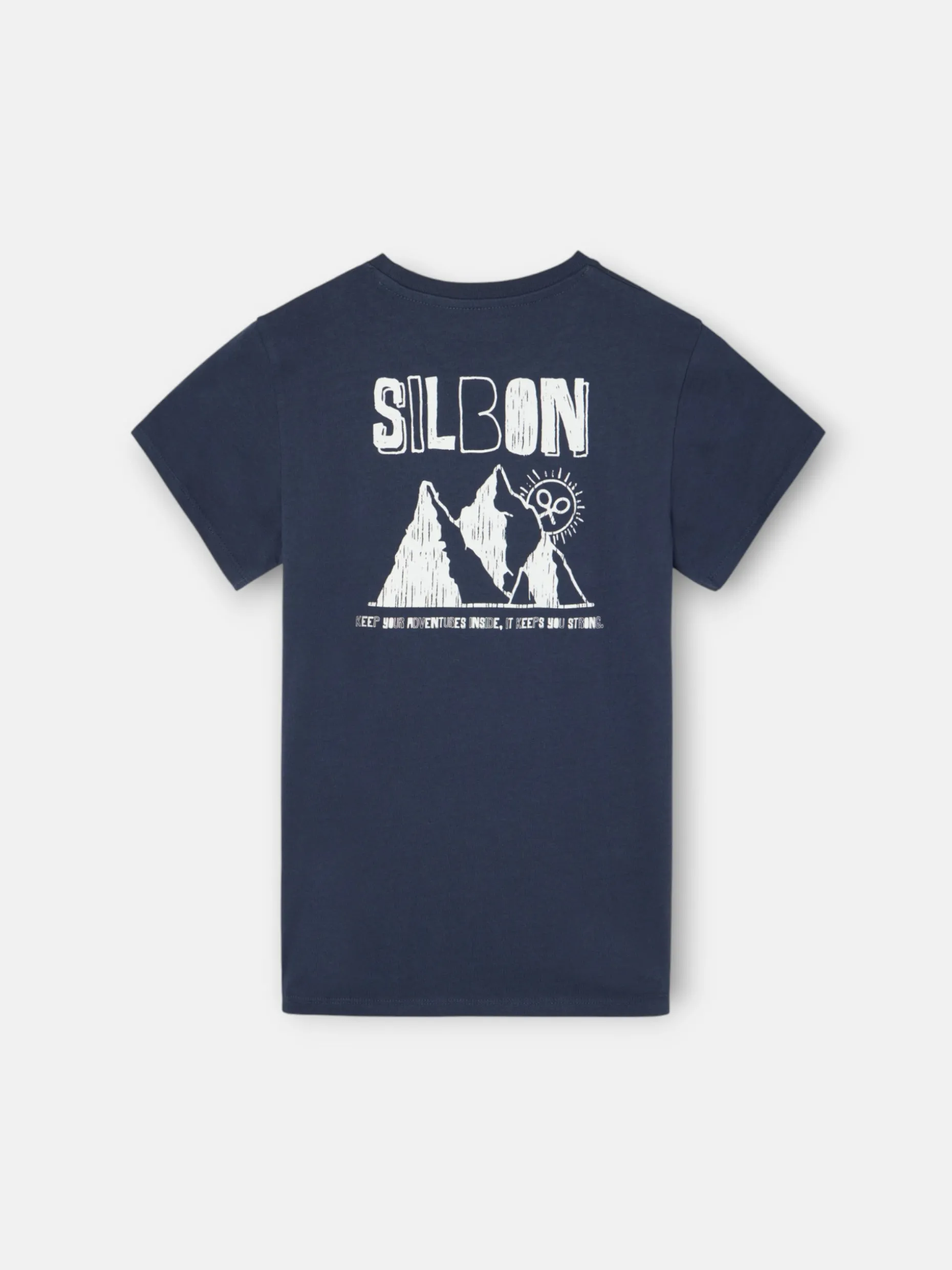 Camiseta kids mountain azul marino