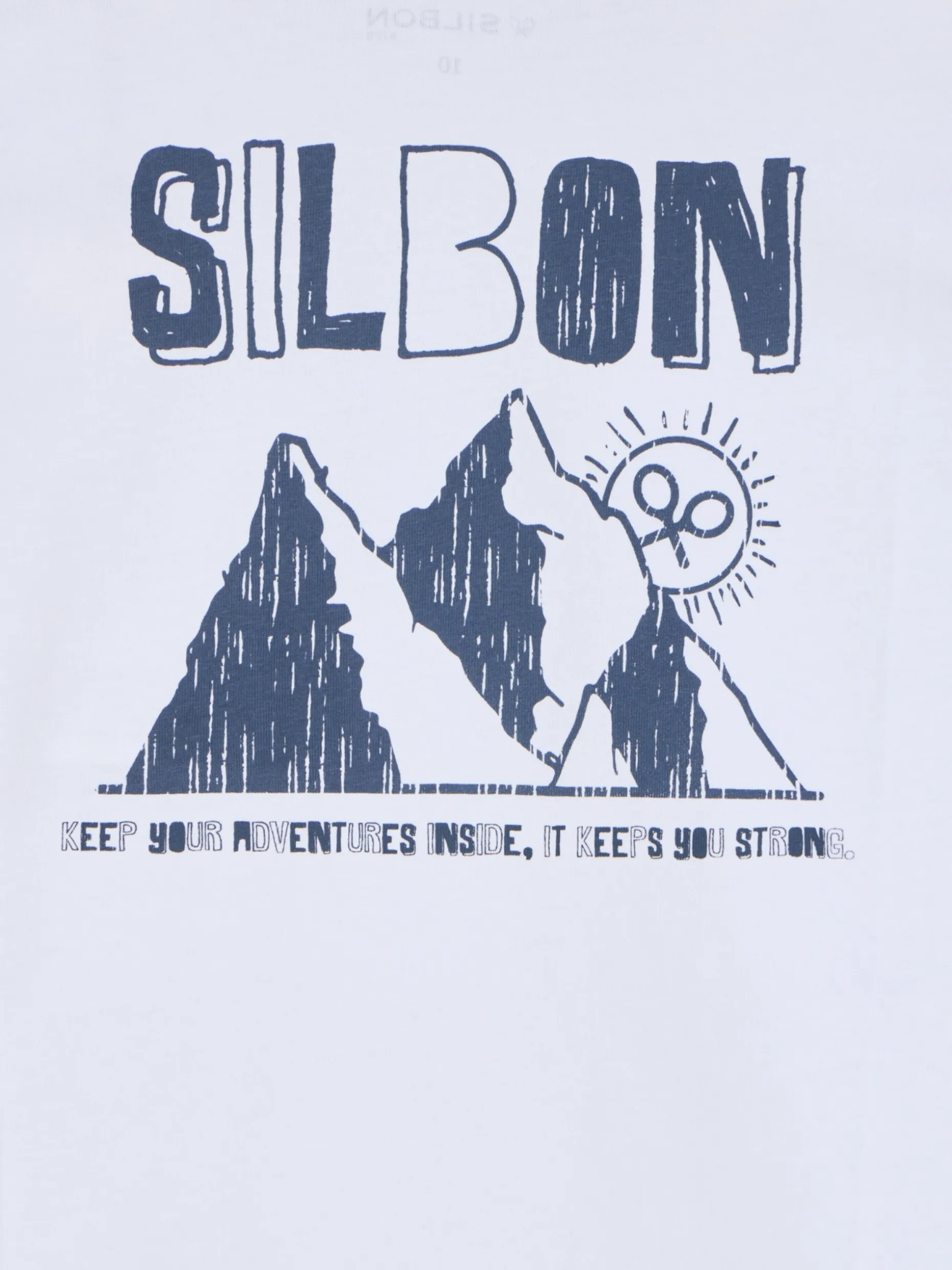 Camiseta kids mountain blanca