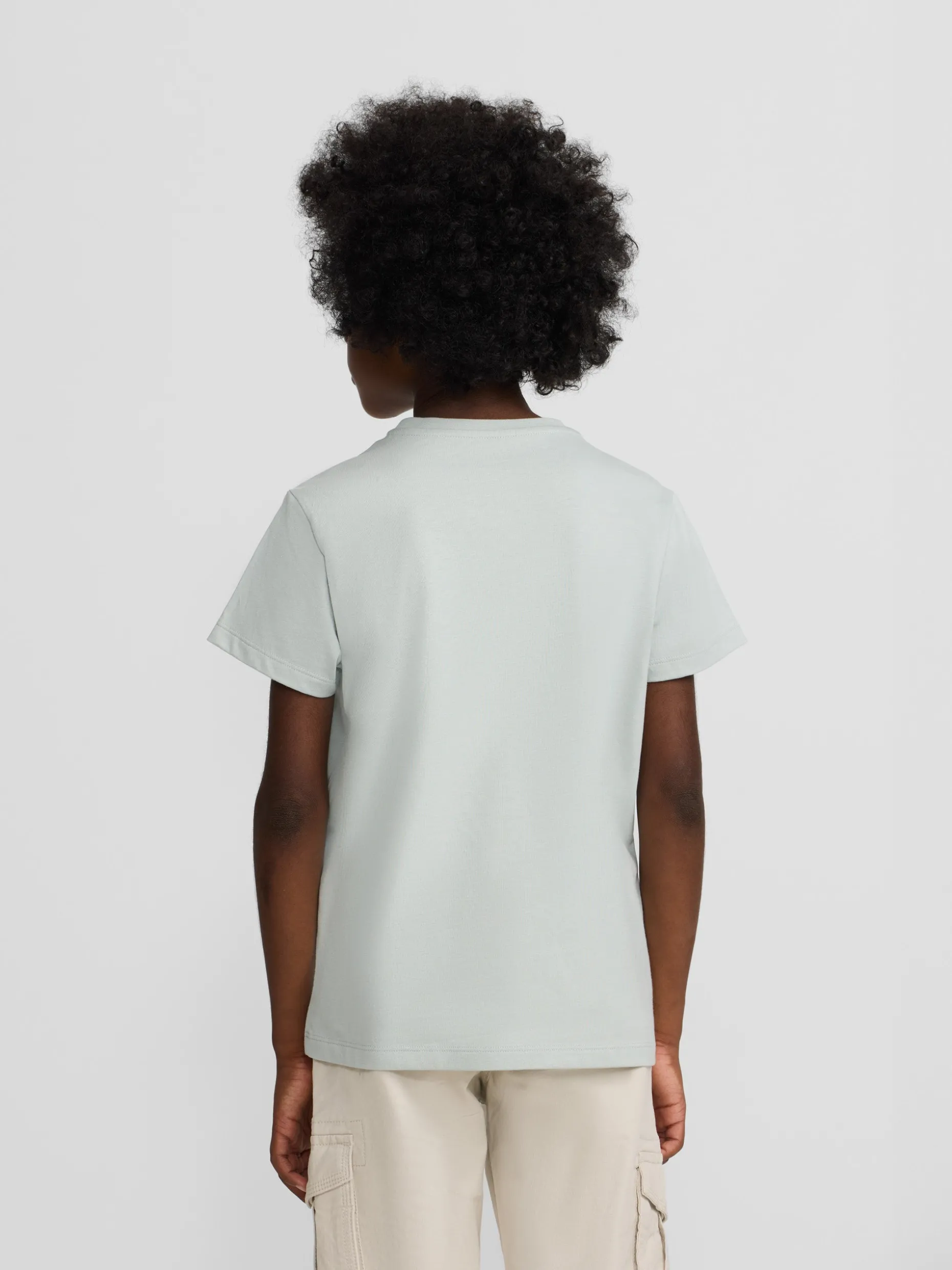 Camiseta kids raqueta media multicolor verde